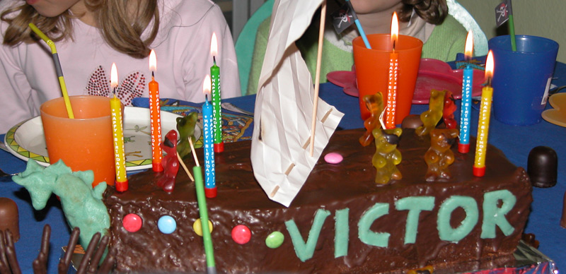 Piraten-Torte mit Galionsfigur
